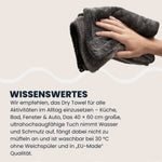 Das 40×60 cm Dry Towel von LUFIP: Ultrahochsaugfähig, geruchsneutral & ideal für Küche, Bad, Fenster & Auto. Waschbar bei 30 °C, EU-Made Qualität – jetzt entdecken!