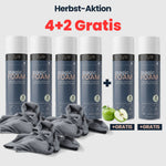 LUFIP Magic Foam mit Apfelduft in der Herbst-Aktion – sechs Dosen und Reinigungstücher im 4+2-Gratis-Angebot.