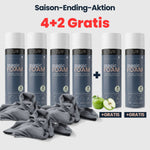 LUFIP Magic Foam Apfelduft Saison-Ending-Aktion mit sechs Dosen und Reinigungstüchern – 4 kaufen und 2 gratis erhalten.